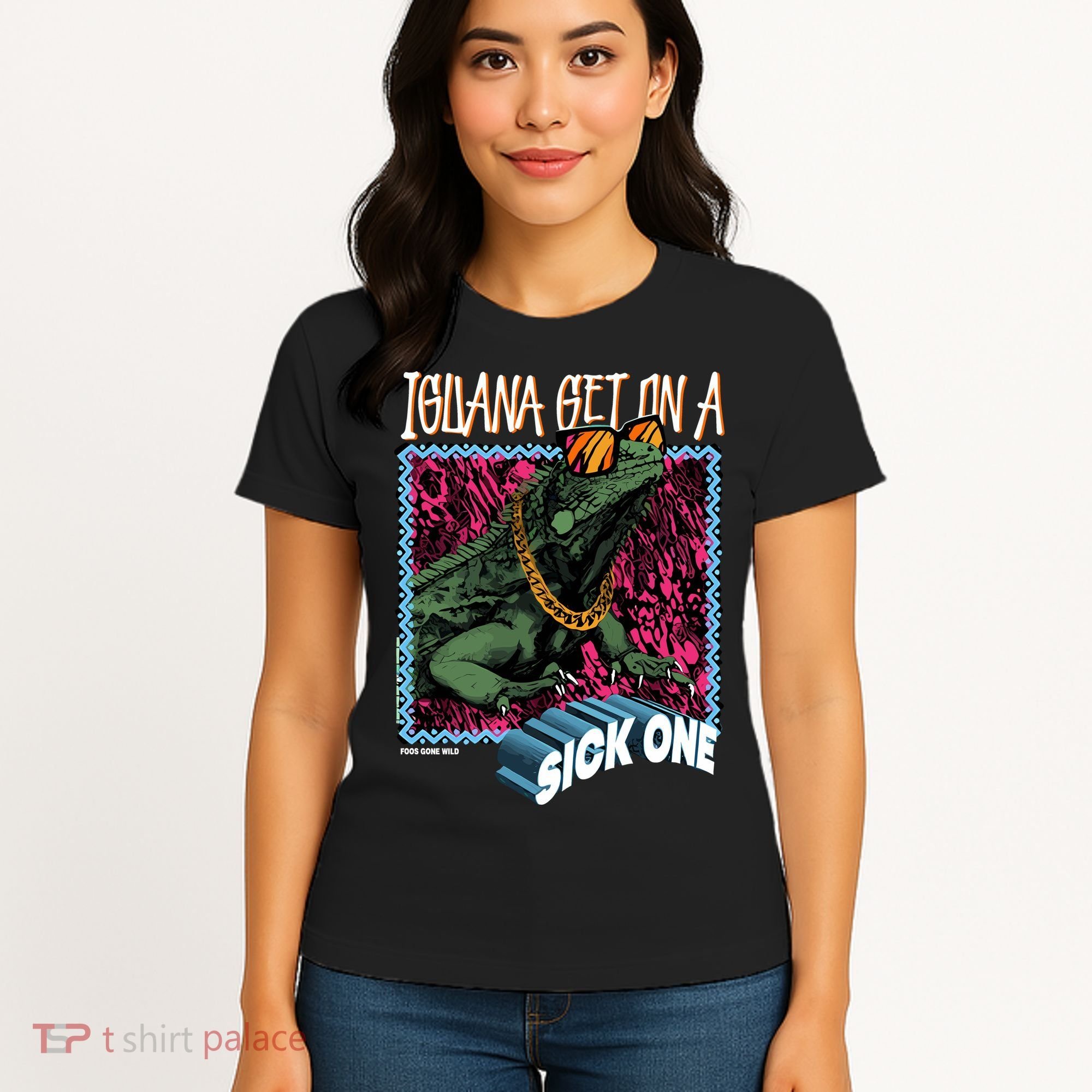 Iguana Get On A Sick One Women's T-Shirt