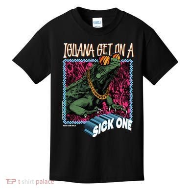 Iguana Get On A Sick One Kids T-Shirt