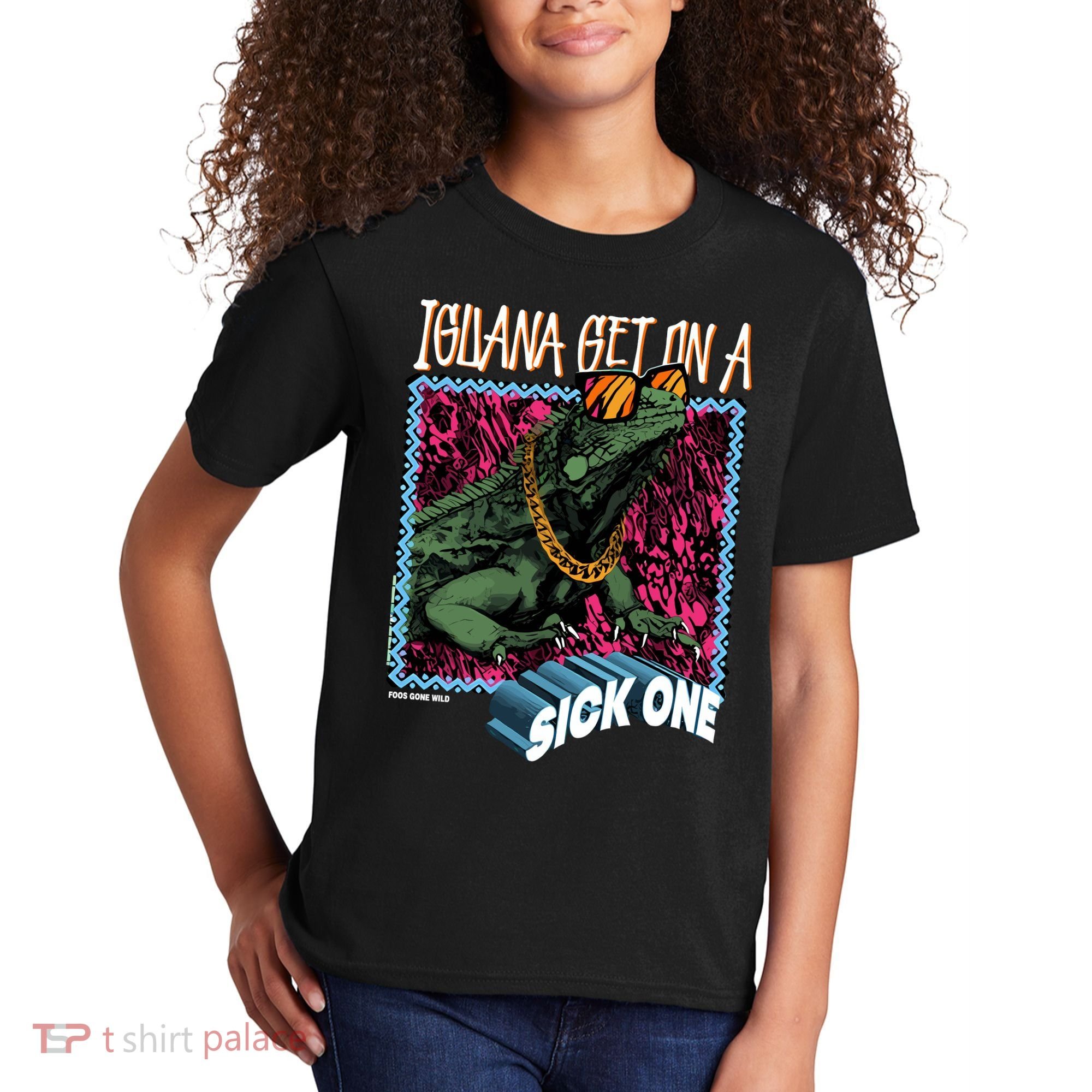 Iguana Get On A Sick One Kids T-Shirt