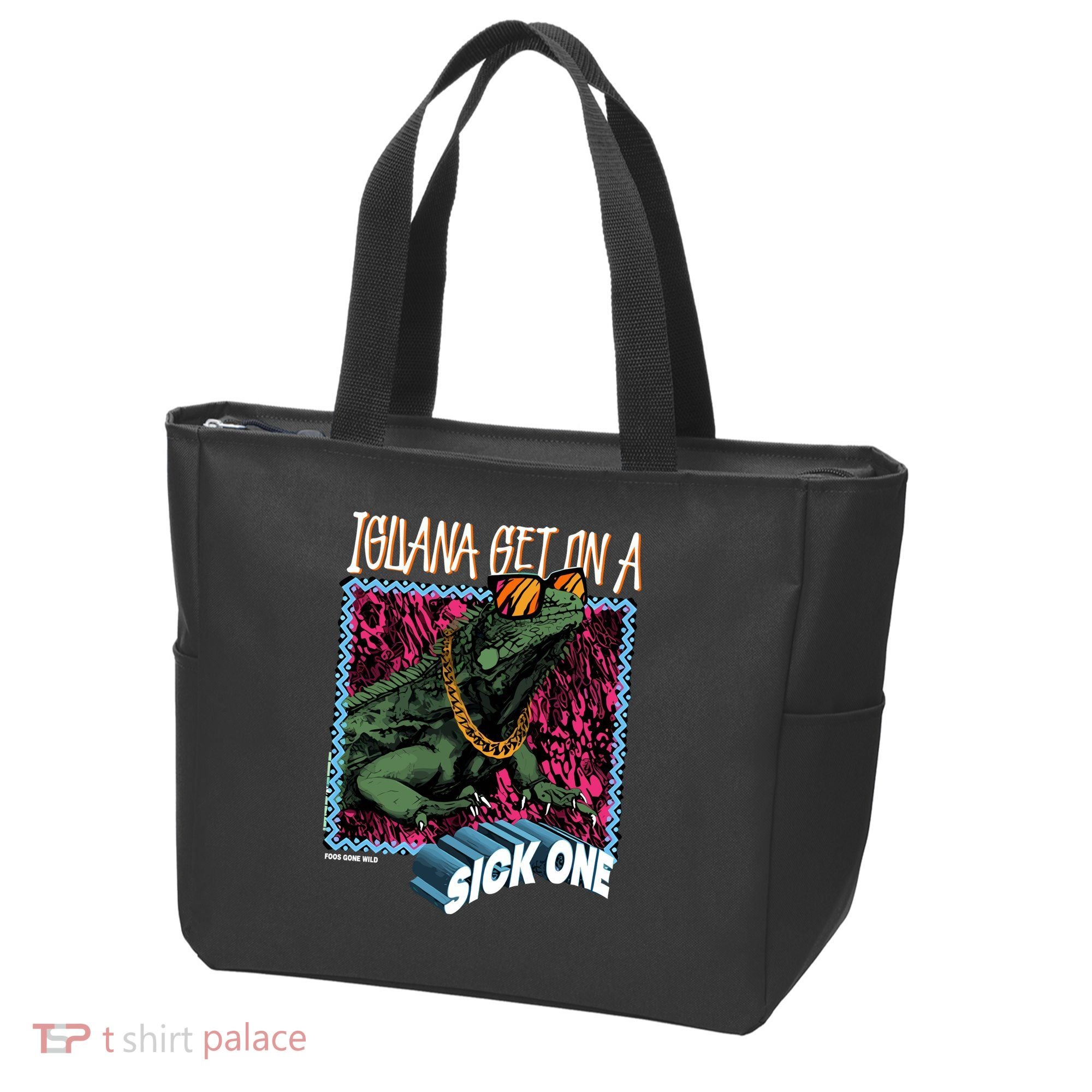 Iguana Get On A Sick One Tote Bag