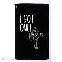 I Got One Groom Carrying Bride Bachelors Party Gift Golf Towel thumb 0