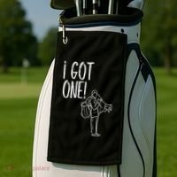 I Got One Groom Carrying Bride Bachelors Party Gift Golf Towel thumb 2