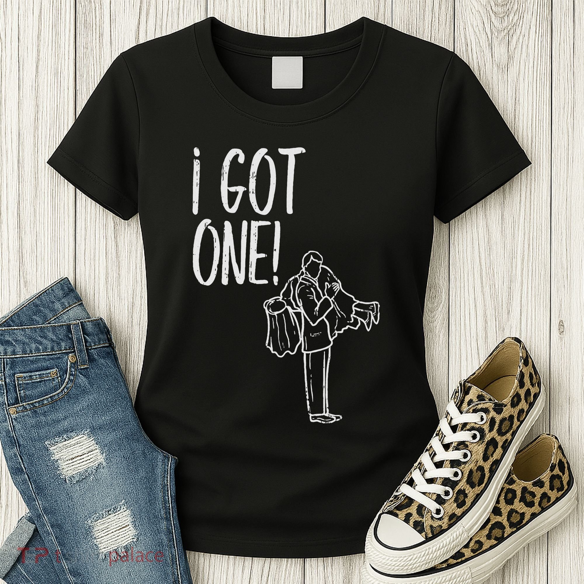 I Got One Groom Carrying Bride Bachelors Party Gift Women's T-Shirt