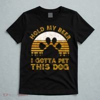 I Gotta Pet This Dog Hold My Beer Vintage T-Shirt thumb 5