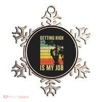 I Get Paid To Get High Tree Climbing Joke Tree Work Arborist Ornament thumb 0