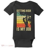 I Get Paid To Get High Tree Climbing Joke Tree Work Arborist Baby Bodysuit thumb 0