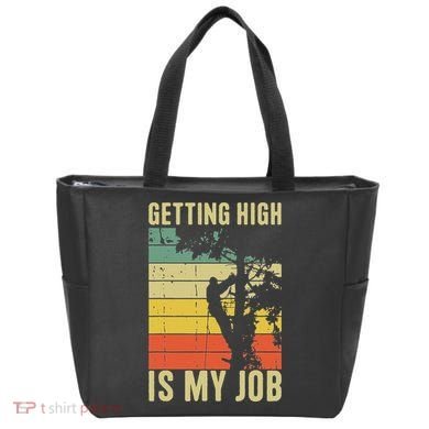 I Get Paid To Get High Tree Climbing Joke Tree Work Arborist Tote Bag
