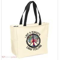I Got Peaceful Easy Feeling Hippie Peaceful Tote Bag thumb 2