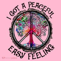 I Got Peaceful Easy Feeling Hippie Peaceful Coaster thumb 2