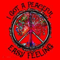 I Got Peaceful Easy Feeling Hippie Peaceful Santa Hat thumb 1