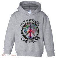 I Got Peaceful Easy Feeling Hippie Peaceful Toddler Hoodie thumb 0