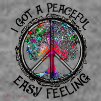 I Got Peaceful Easy Feeling Hippie Peaceful Toddler Hoodie thumb 2