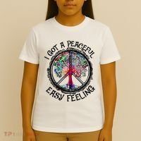 I Got Peaceful Easy Feeling Hippie Peaceful T-Shirt thumb 4
