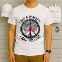 I Got Peaceful Easy Feeling Hippie Peaceful T-Shirt thumb 6