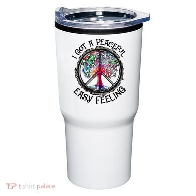 I Got Peaceful Easy Feeling Hippie Peaceful Tumbler