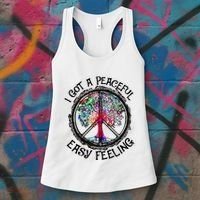 I Got Peaceful Easy Feeling Hippie Peaceful Women's Tank Top thumb 3