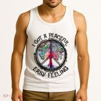 I Got Peaceful Easy Feeling Hippie Peaceful Tank Top thumb 3