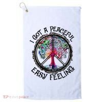 I Got Peaceful Easy Feeling Hippie Peaceful Golf Towel thumb 0