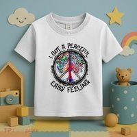 I Got Peaceful Easy Feeling Hippie Peaceful Toddler T-Shirt thumb 3