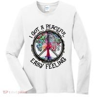 I Got Peaceful Easy Feeling Hippie Peaceful Women's Long Sleeve Shirt thumb 0