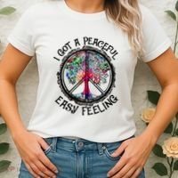 I Got Peaceful Easy Feeling Hippie Peaceful Women's T-Shirt thumb 2