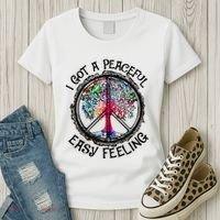 I Got Peaceful Easy Feeling Hippie Peaceful Women's T-Shirt thumb 3