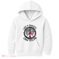 I Got Peaceful Easy Feeling Hippie Peaceful Kids Hoodie thumb 0