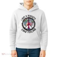 I Got Peaceful Easy Feeling Hippie Peaceful Kids Hoodie thumb 4