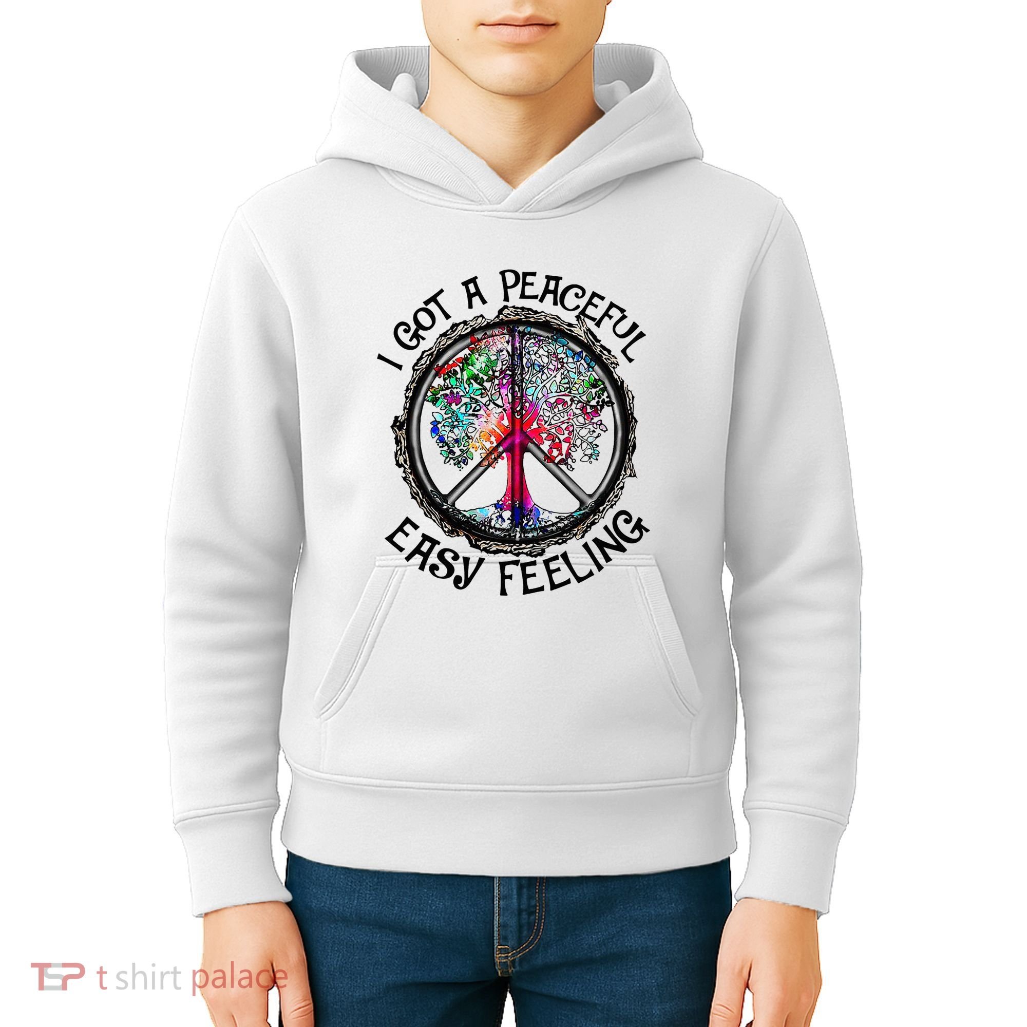 I Got Peaceful Easy Feeling Hippie Peaceful Kids Hoodie