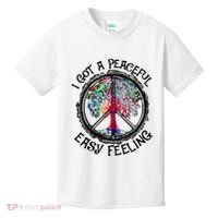 I Got Peaceful Easy Feeling Hippie Peaceful Kids T-Shirt thumb 0