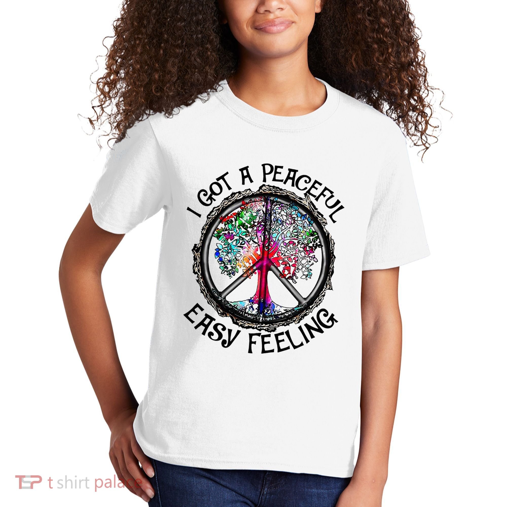 I Got Peaceful Easy Feeling Hippie Peaceful Kids T-Shirt