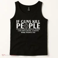 If Guns People Funny Tank Top thumb 2