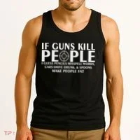 If Guns People Funny Tank Top thumb 3