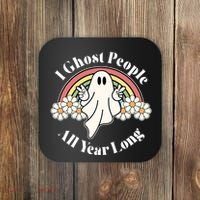 I Ghost People All Year Long Halloween Rainbow Coaster thumb 0