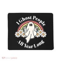 I Ghost People All Year Long Halloween Rainbow Mousepad thumb 0