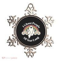 I Ghost People All Year Long Halloween Rainbow Ornament thumb 0