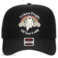 I Ghost People All Year Long Halloween Rainbow Hat thumb 0