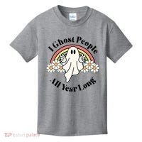 I Ghost People All Year Long Halloween Rainbow Kids T-Shirt thumb 0