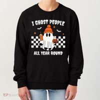 I Ghost People All Year Round Halloween Funny Women's Sweatshirt thumb 0