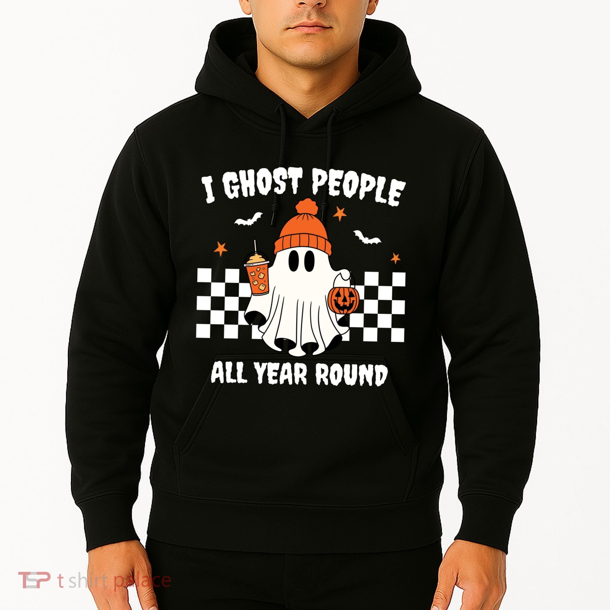 I Ghost People All Year Round Halloween Funny Hoodie