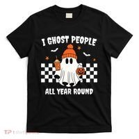 I Ghost People All Year Round Halloween Funny T-Shirt thumb 0