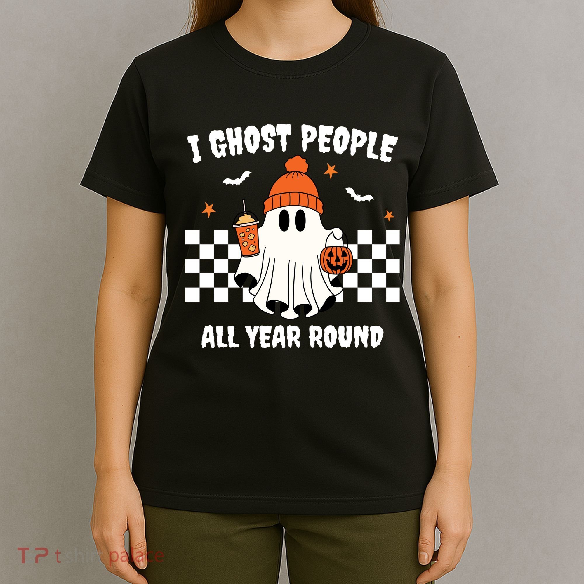 I Ghost People All Year Round Halloween Funny T-Shirt