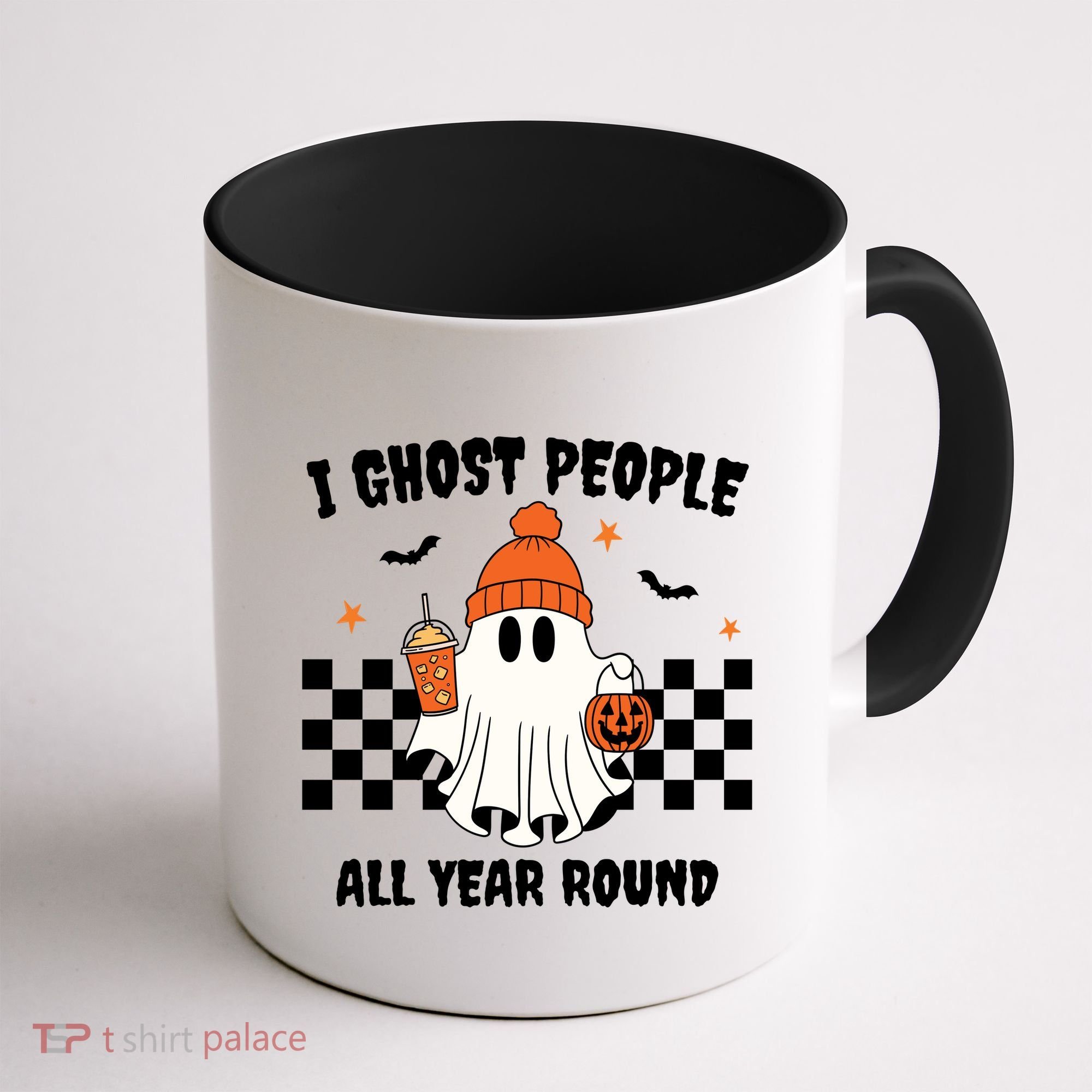 I Ghost People All Year Round Halloween Funny Coffee Mug