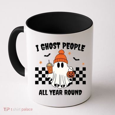 I Ghost People All Year Round Halloween Funny Coffee Mug