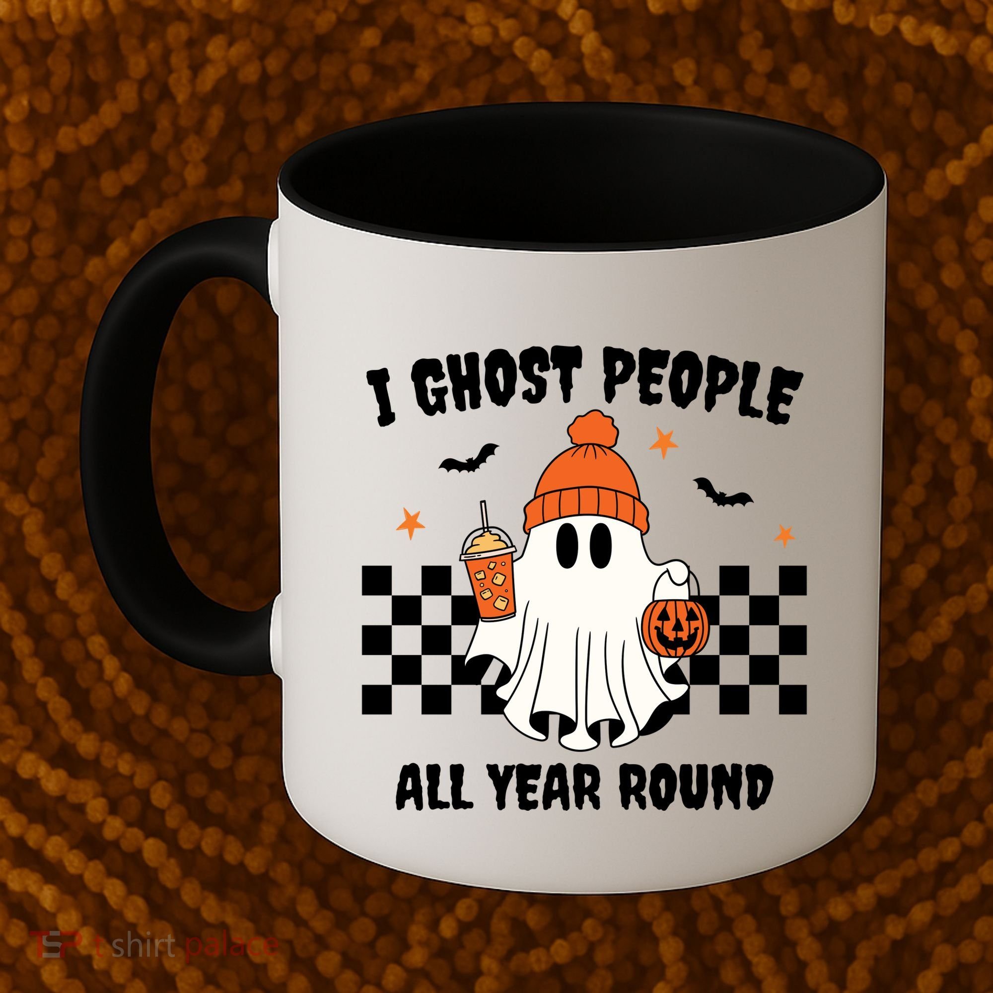 I Ghost People All Year Round Halloween Funny Coffee Mug
