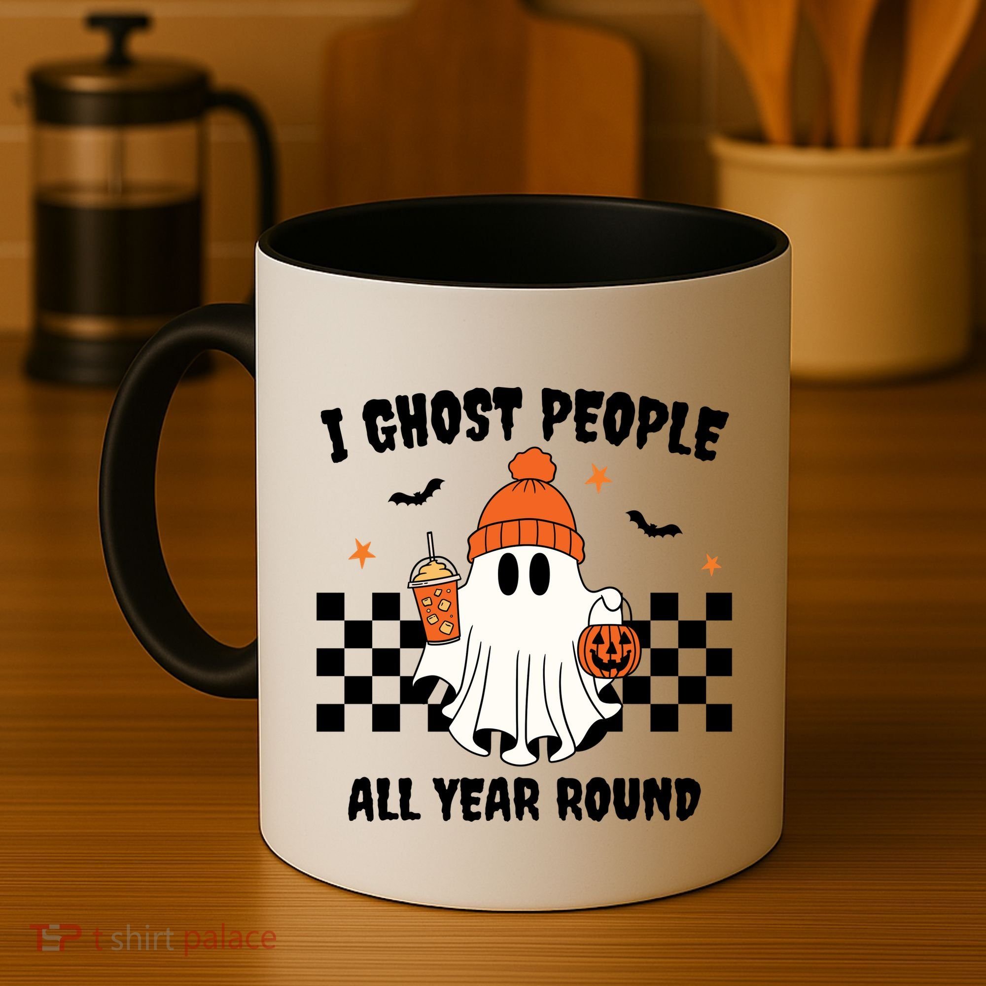 I Ghost People All Year Round Halloween Funny Coffee Mug
