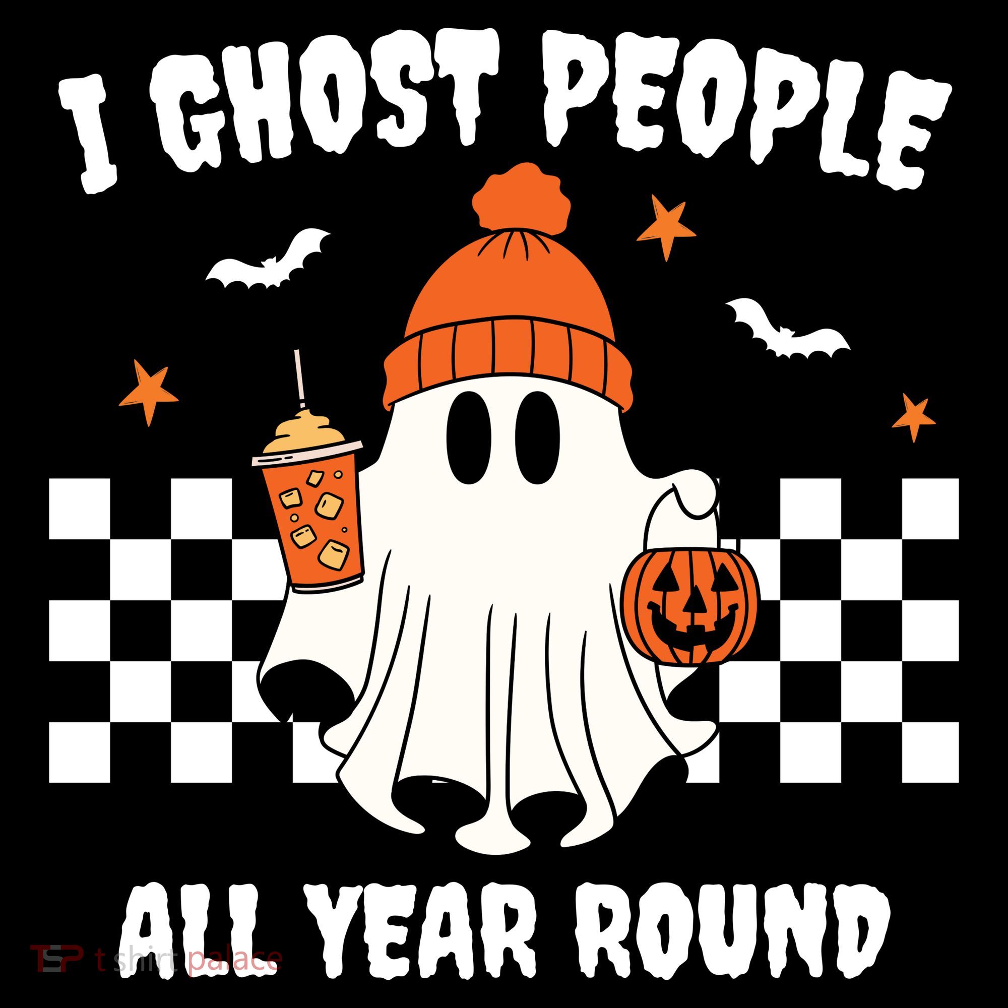 I Ghost People All Year Round Halloween Funny Women's Hoodie