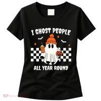 I Ghost People All Year Round Halloween Funny Women's T-Shirt thumb 0