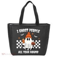 I Ghost People All Year Round Halloween Funny Tote Bag thumb 0