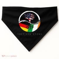 Irish German Roots American Grown With Flag USA-Made Doggie Bandana thumb 0